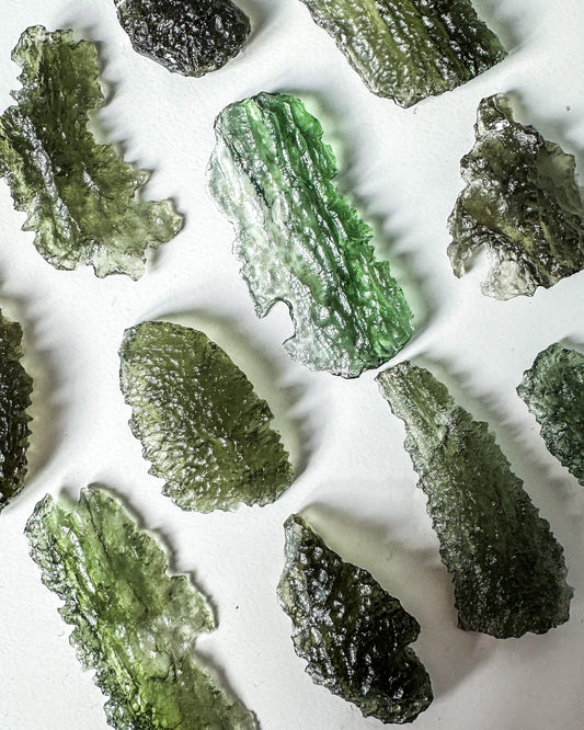 Natural Moldavite Crystal Tektite