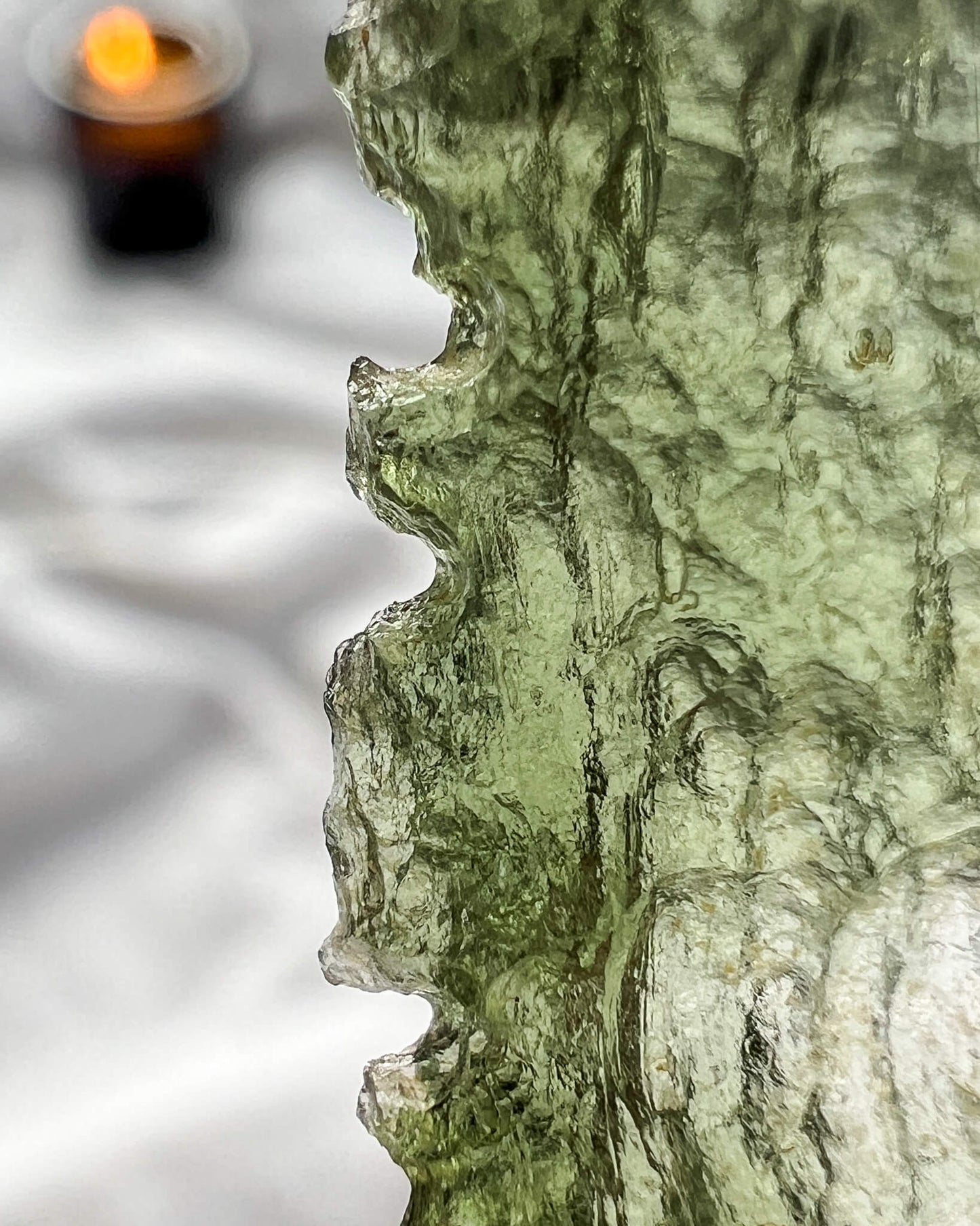 Natural Moldavite Crystal Tektite