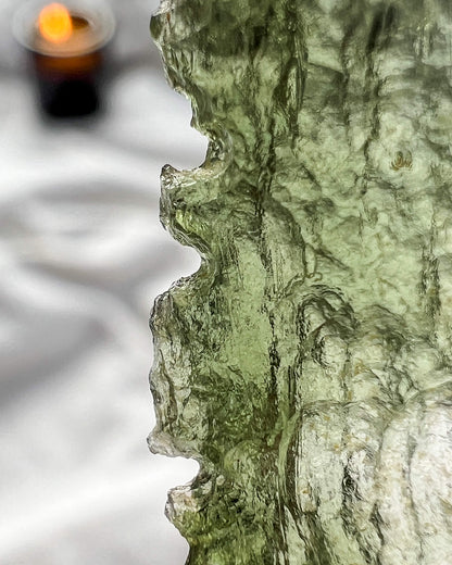 Natural Moldavite Crystal Tektite